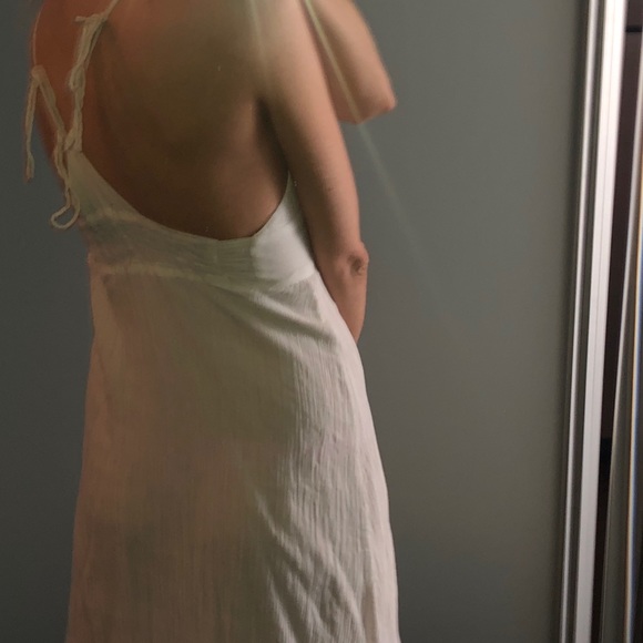 Aritzia vintage white cotton linen dress - Picture 2 of 6